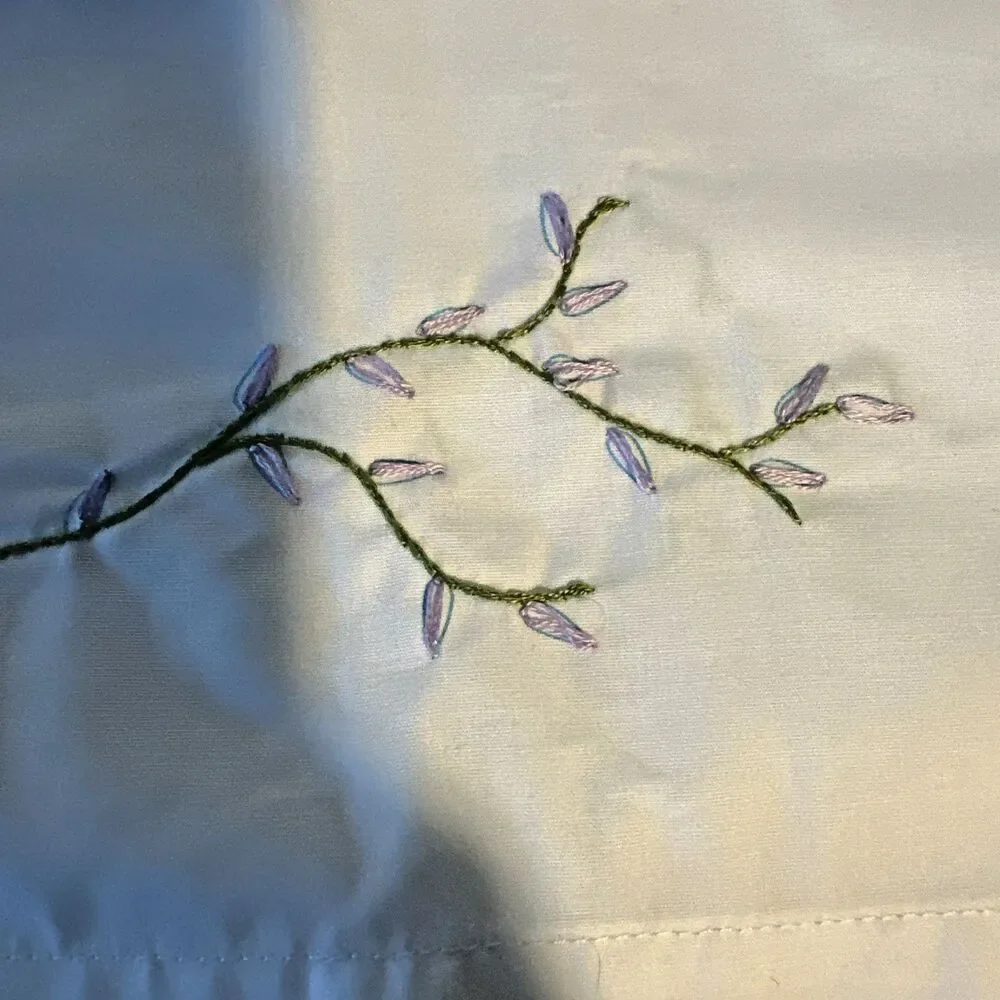 Hand stitched with intial M Pillowcases Standard Size